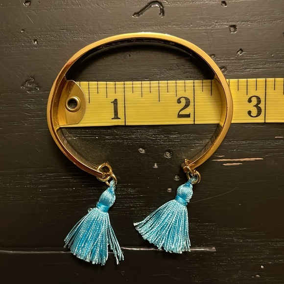 Lilly Pulitzer Set of 3 Stacking Cuff Bracelets with Tassel - NWOT - Picture 14 of 15